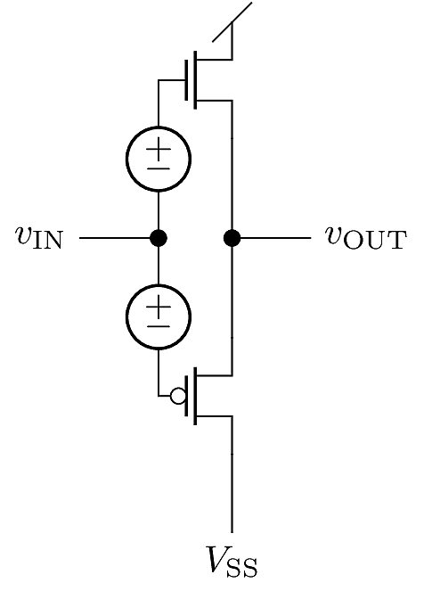 CMOS Class-AB Push-Pull Amplifier.