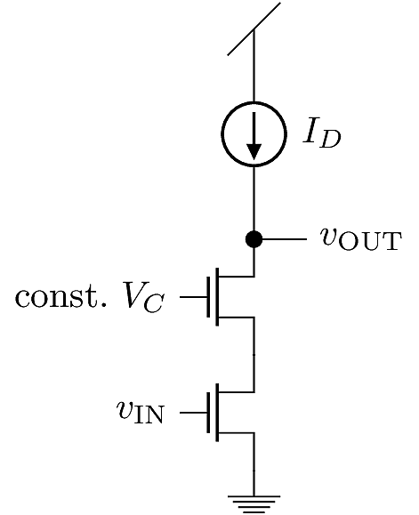 NMOS and PMOS Cascode configurations